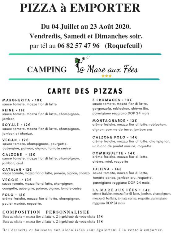 Camping La Mare aux Fées Hotel Roquefeuil Exterior foto